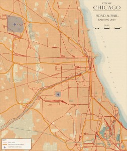 3.2-18-City of Chicago existing Road and Rail (2009)